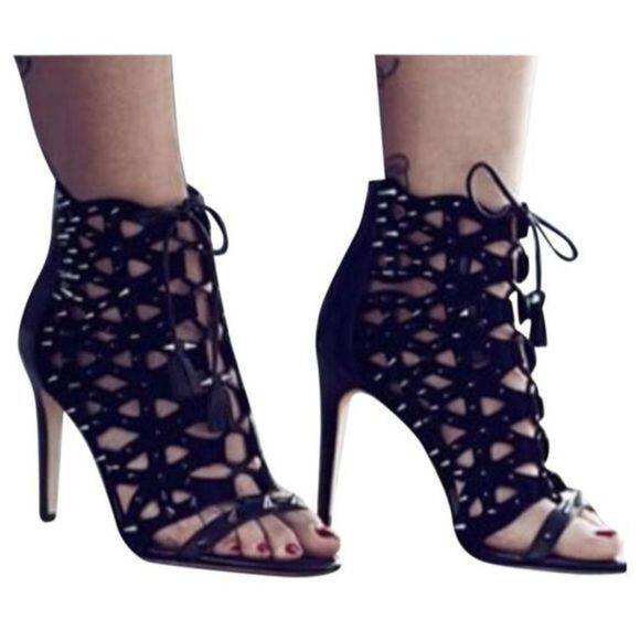 SAM EDELMAN Allison Spike Heel‎ in Tan Suede Sz 7.5 - Picture 2 of 5